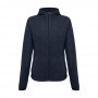 THC HELSINKI WOMEN. Giacca in pile sfiancata in poliestere da donna - Blu scuro