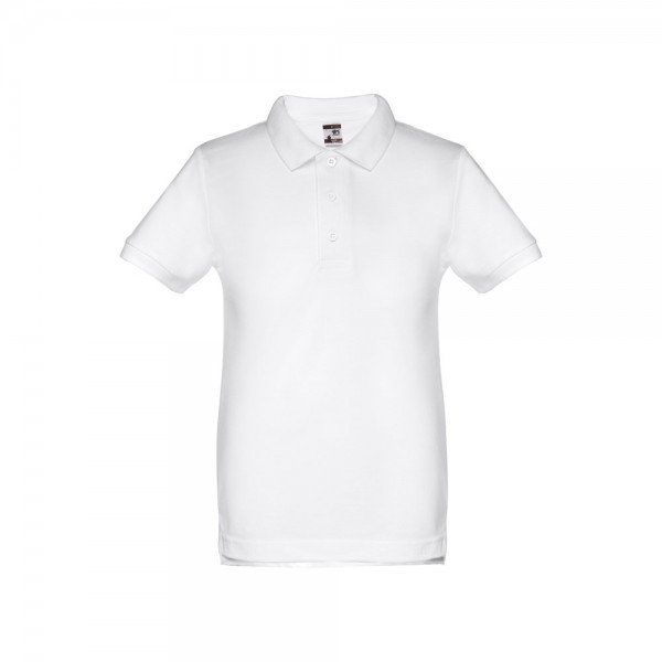 THC ADAM KIDS WH. Polo a maniche corte per bambini (unisex). colore bianco - Bianco