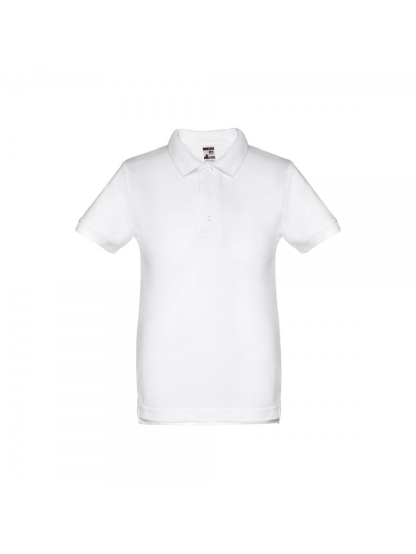 THC ADAM KIDS WH. Polo a maniche corte per bambini (unisex). colore bianco - Bianco