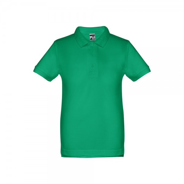 THC ADAM KIDS. Polo in cotone a maniche corte per bambini (unisex) - Verde