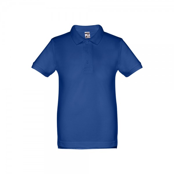 THC ADAM KIDS. Polo in cotone a maniche corte per bambini (unisex) - Blu reale