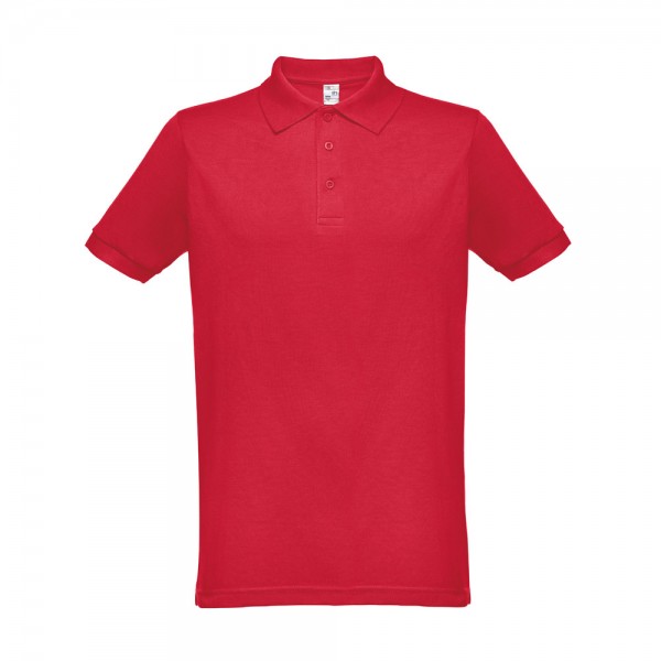 THC BERLIN. Polo da uomo a maniche corte - Rosso