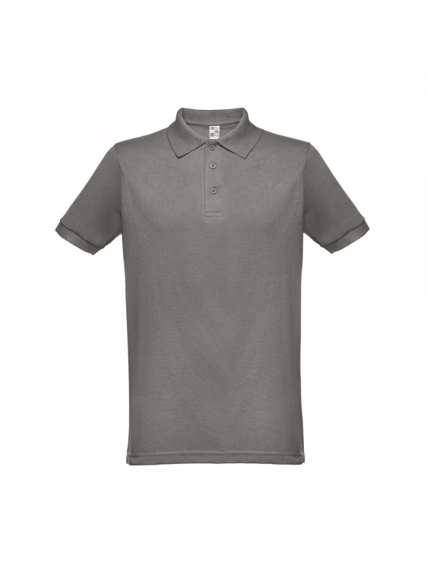 THC BERLIN. Polo da uomo a maniche corte - Grigio THC BERLIN. Polo da uomo a maniche corte - Grigio