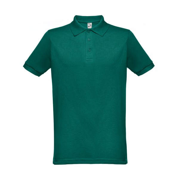 THC BERLIN. Polo da uomo a maniche corte - Verde scuro