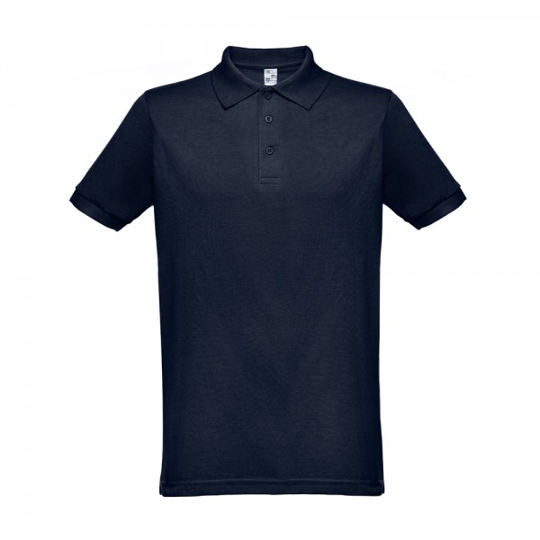 THC BERLIN. Polo da uomo a maniche corte - Blu scuro