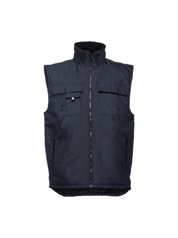 THC STOCKHOLM. Gilet da lavoro imbottito, foderato - Blu scuro THC STOCKHOLM. Gilet da lavoro imbottito, foderato - Blu scuro