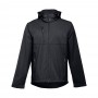 THC ZAGREB. Giacca softshell da uomo in poliestere ed elastan - Nero