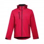 THC ZAGREB. Giacca softshell da uomo in poliestere ed elastan - Rosso