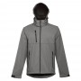 THC ZAGREB. Giacca softshell da uomo in poliestere ed elastan - Grigio