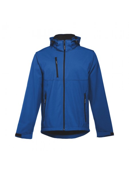 THC ZAGREB. Giacca softshell da uomo in poliestere ed elastan - Blu reale THC ZAGREB. Giacca softshell da uomo in poliestere ed elastan - Blu reale