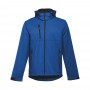 THC ZAGREB. Giacca softshell da uomo in poliestere ed elastan - Blu reale