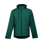 THC ZAGREB. Giacca softshell da uomo in poliestere ed elastan - Verde scuro