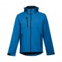 THC ZAGREB. Giacca softshell da uomo in poliestere ed elastan - Blu petrolio