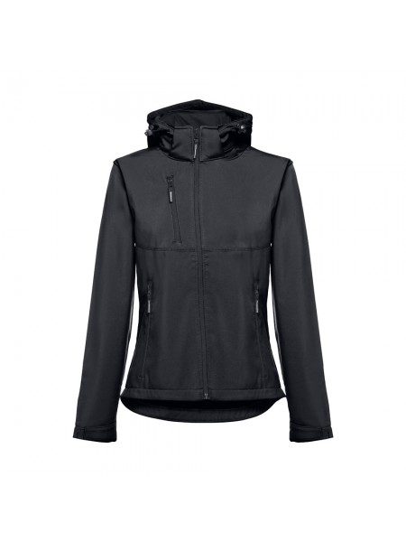 THC ZAGREB WOMEN. Giacca softshell da donna sfiancata - Nero THC ZAGREB WOMEN. Giacca softshell da donna sfiancata - Nero
