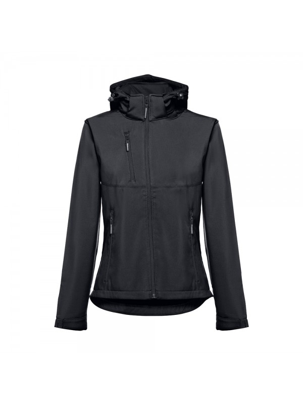 THC ZAGREB WOMEN. Giacca softshell da donna sfiancata - Nero THC ZAGREB WOMEN. Giacca softshell da donna sfiancata - Nero