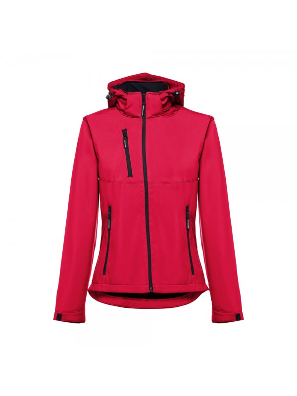 THC ZAGREB WOMEN. Giacca softshell da donna sfiancata - Rosso THC ZAGREB WOMEN. Giacca softshell da donna sfiancata - Rosso