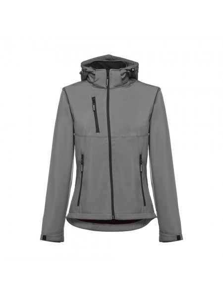 THC ZAGREB WOMEN. Giacca softshell da donna sfiancata - Grigio THC ZAGREB WOMEN. Giacca softshell da donna sfiancata - Grigio