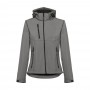THC ZAGREB WOMEN. Giacca softshell da donna sfiancata - Grigio