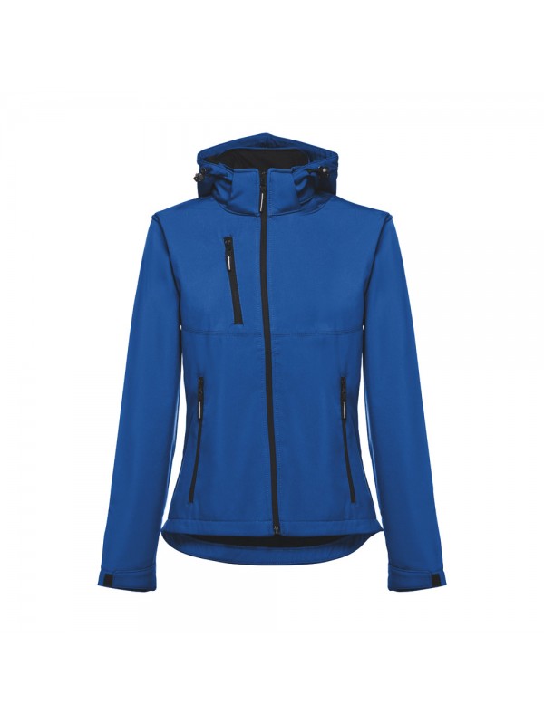 THC ZAGREB WOMEN. Giacca softshell da donna sfiancata - Blu reale THC ZAGREB WOMEN. Giacca softshell da donna sfiancata - Blu reale