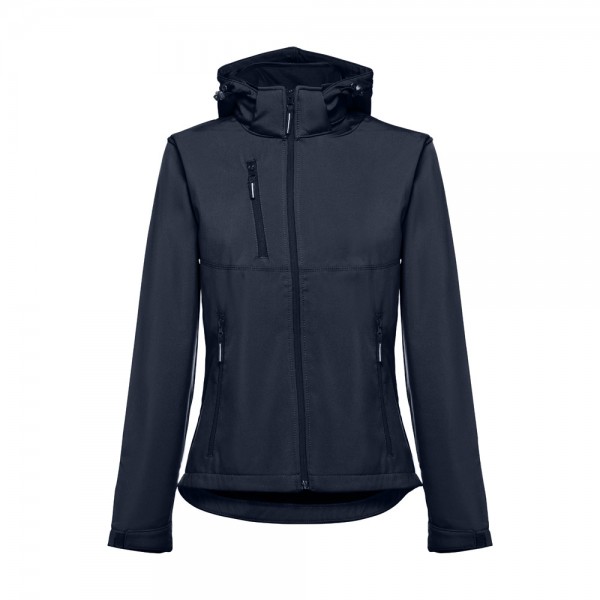 THC ZAGREB WOMEN. Giacca softshell da donna sfiancata - Blu scuro