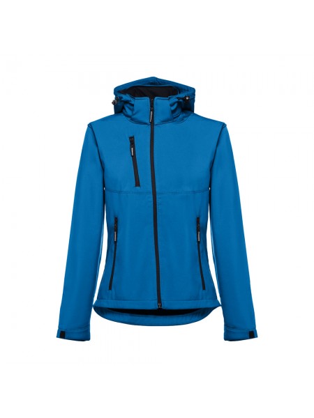 THC ZAGREB WOMEN. Giacca softshell da donna sfiancata - Blu petrolio THC ZAGREB WOMEN. Giacca softshell da donna sfiancata - Blu petrolio