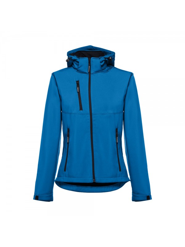 THC ZAGREB WOMEN. Giacca softshell da donna sfiancata - Blu petrolio THC ZAGREB WOMEN. Giacca softshell da donna sfiancata - Blu petrolio