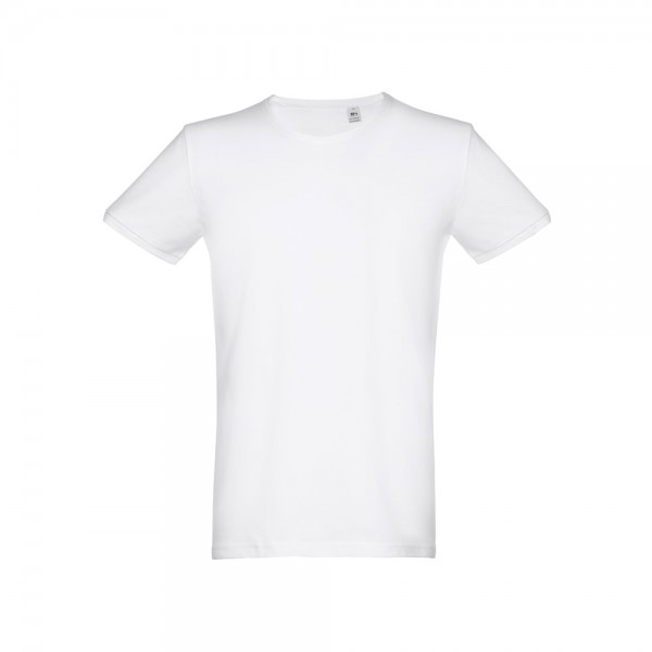 THC SAN MARINO WH. T-shirt da uomo a maniche corte in cotone piqué. colore bianco - Bianco