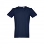 THC SAN MARINO. T-shirt da uomo a maniche corte in cotone piqué - Blu