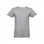 THC SAN MARINO. T-shirt da uomo a maniche corte in cotone piqué - Grigio chiaro mélange