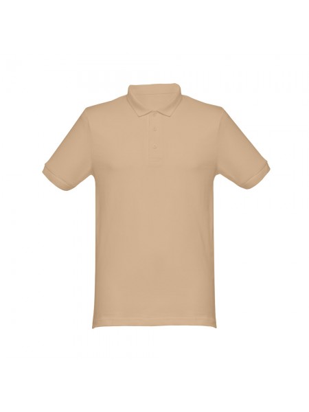 THC MONACO. Polo da uomo - Marrone chiaro THC MONACO. Polo da uomo - Marrone chiaro
