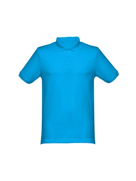 THC MONACO. Polo da uomo - Azzurro mare THC MONACO. Polo da uomo - Azzurro mare