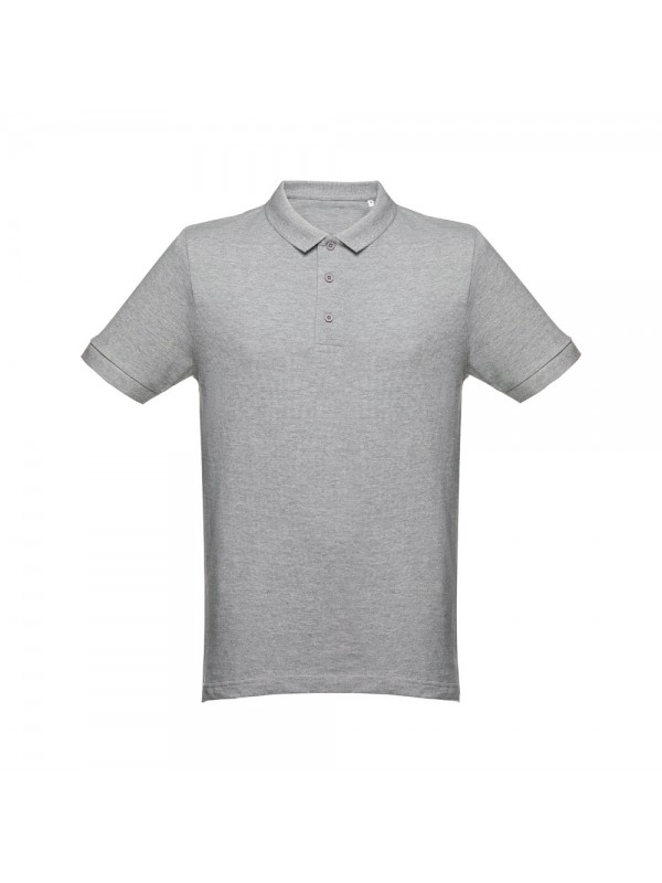 THC MONACO. Polo da uomo - Grigio chiaro mélange THC MONACO. Polo da uomo - Grigio chiaro mélange