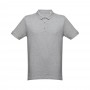THC MONACO. Polo da uomo - Grigio chiaro mélange