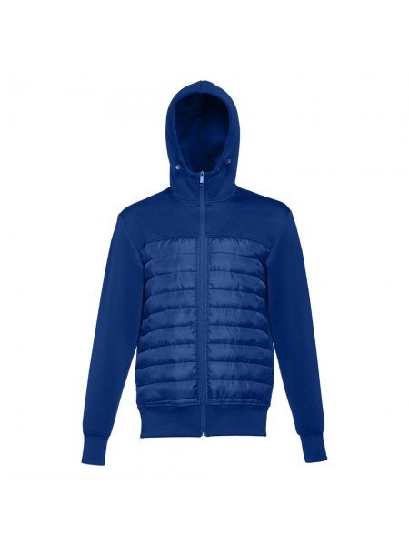 THC SKOPJE. Giacca da uomo con cappuccio in taffetà 300T - Blu reale THC SKOPJE. Giacca da uomo con cappuccio in taffetà 300T - Blu reale