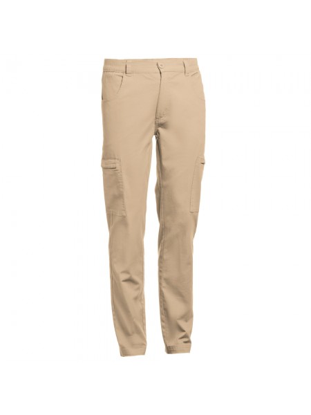 THC TALLINN. Pantaloni in cotone ed elastan - Marrone chiaro THC TALLINN. Pantaloni in cotone ed elastan - Marrone chiaro