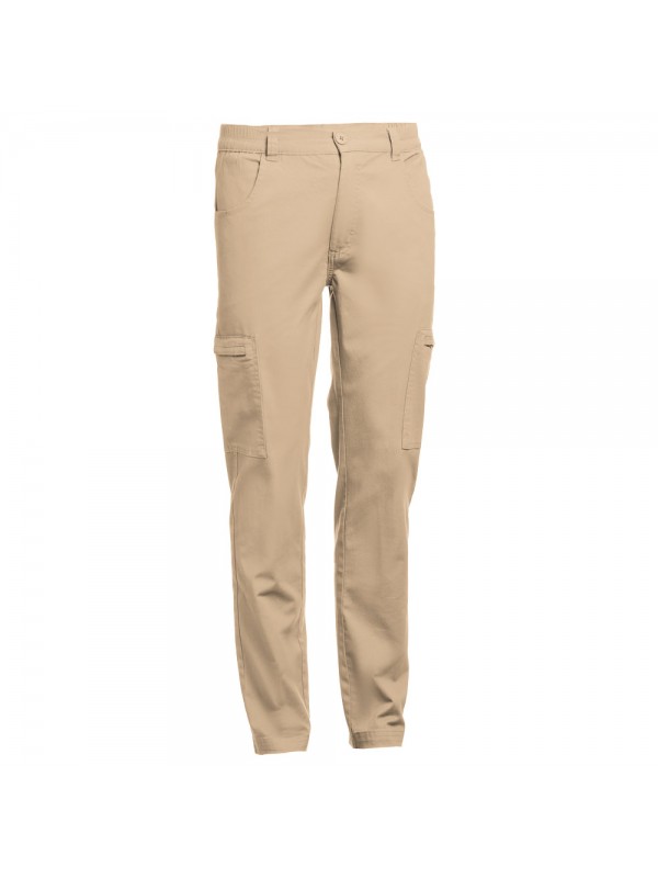 THC TALLINN. Pantaloni in cotone ed elastan - Marrone chiaro THC TALLINN. Pantaloni in cotone ed elastan - Marrone chiaro