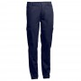 THC TALLINN. Pantaloni in cotone ed elastan - Blu scuro