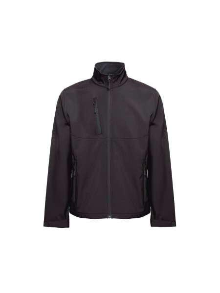 THC EANES. Giacca softshell (unisex) in poliestere ed elastan - Nero THC EANES. Giacca softshell (unisex) in poliestere ed elastan - Nero