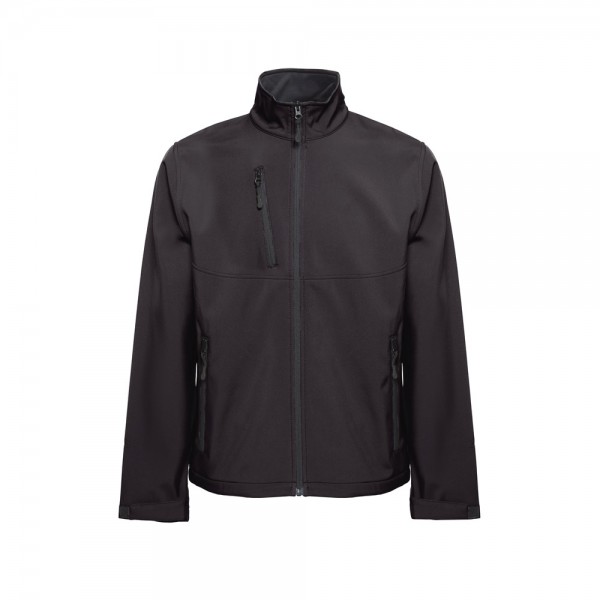 THC EANES. Giacca softshell (unisex) in poliestere ed elastan - Nero