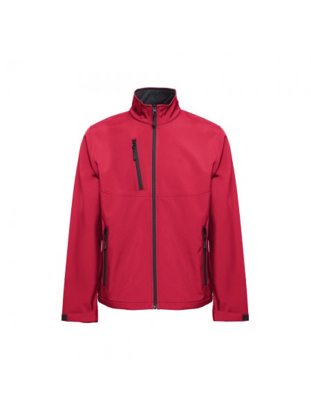 THC EANES. Giacca softshell (unisex) in poliestere ed elastan - Rosso THC EANES. Giacca softshell (unisex) in poliestere ed elastan - Rosso