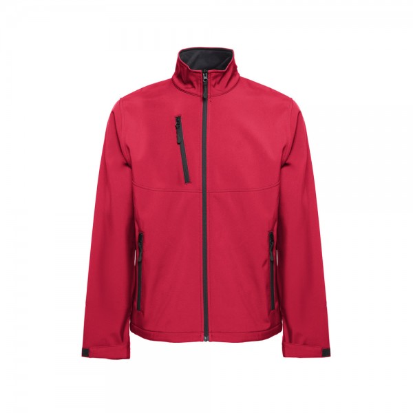 THC EANES. Giacca softshell (unisex) in poliestere ed elastan - Rosso