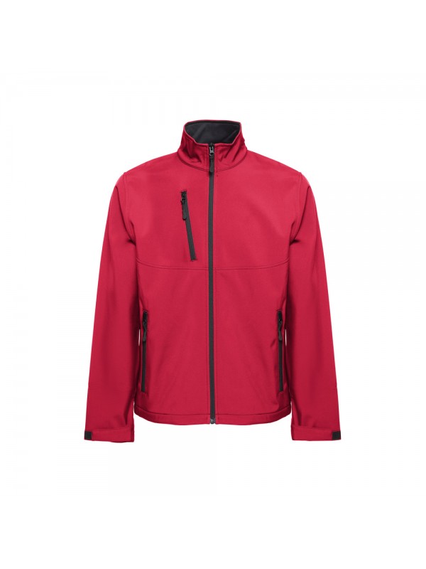 THC EANES. Giacca softshell (unisex) in poliestere ed elastan - Rosso