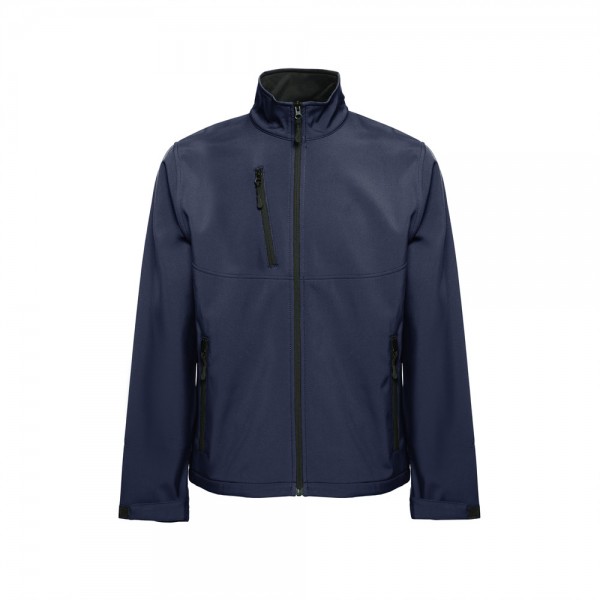 THC EANES. Giacca softshell (unisex) in poliestere ed elastan - Blu scuro