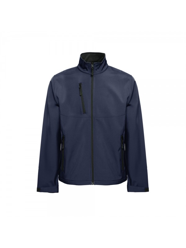 THC EANES. Giacca softshell (unisex) in poliestere ed elastan - Blu scuro