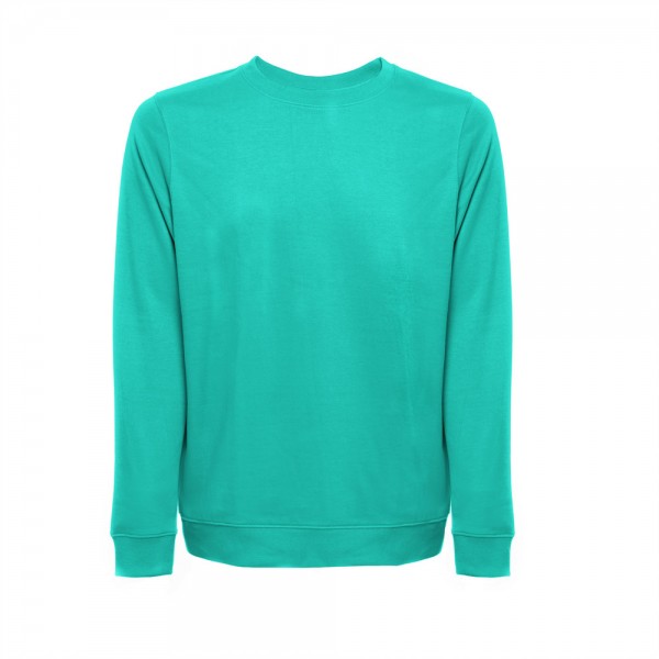THC COLOMBO. Felpa (unisex) in spugna italiana non garzata - Verde turchese