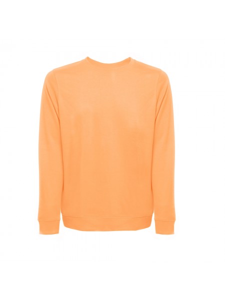THC COLOMBO. Felpa (unisex) in spugna italiana non garzata - Arancione corallo THC COLOMBO. Felpa (unisex) in spugna italiana non garzata - Arancione corallo