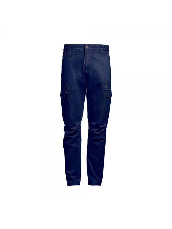 THC CARGO. Pantaloni da lavoro in poliestere e cotone - Blu scuro THC CARGO. Pantaloni da lavoro in poliestere e cotone - Blu scuro