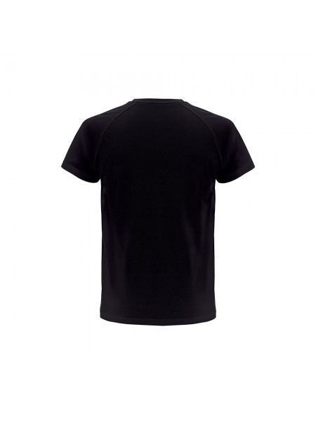 THC MOVE. T-shirt tecnica a maniche corte in poliestere - Nero THC MOVE. T-shirt tecnica a maniche corte in poliestere - Nero
