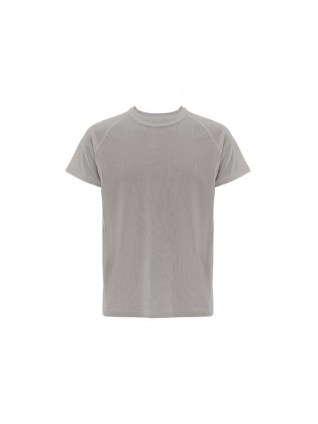 THC MOVE. T-shirt tecnica a maniche corte in poliestere - Grigio chiaro THC MOVE. T-shirt tecnica a maniche corte in poliestere - Grigio chiaro