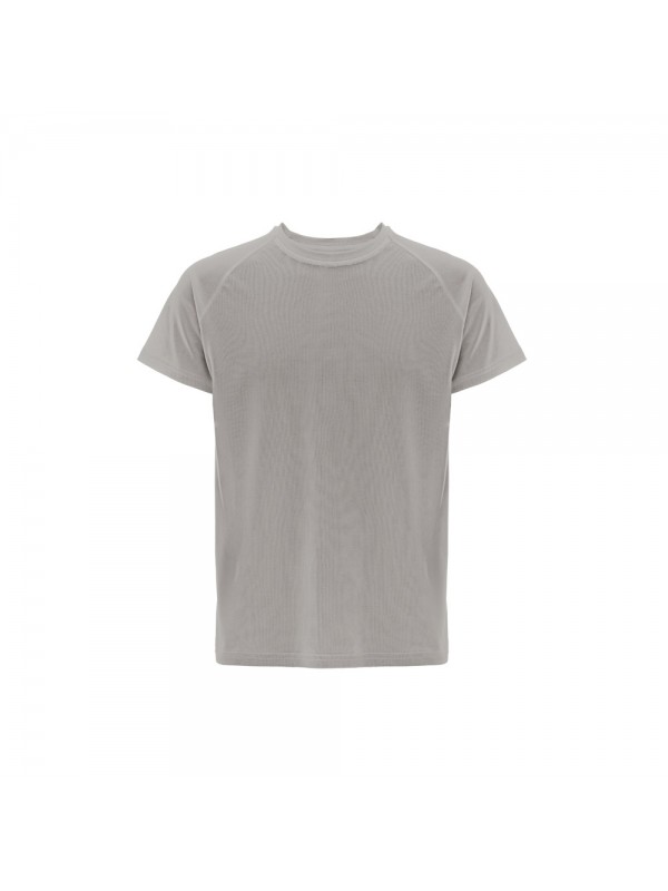 THC MOVE. T-shirt tecnica a maniche corte in poliestere - Grigio chiaro THC MOVE. T-shirt tecnica a maniche corte in poliestere - Grigio chiaro